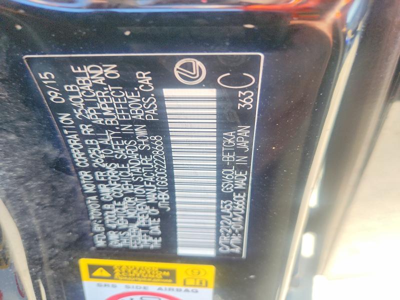 Aukcja sprzedaży 2016 Lexus Es, vin: JTHBK1GG0G2228668, numer aukcji: 50181886