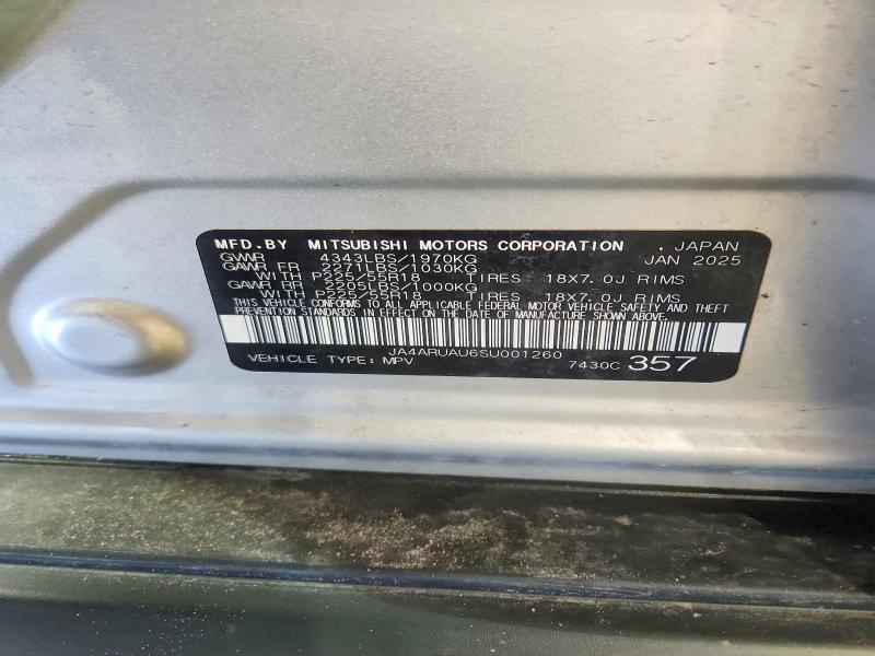 Продаж на аукціоні авто 2025 Mitsubishi Outlander Sport, vin: JA4ARUAU6SU001260, номер лоту: 50920086