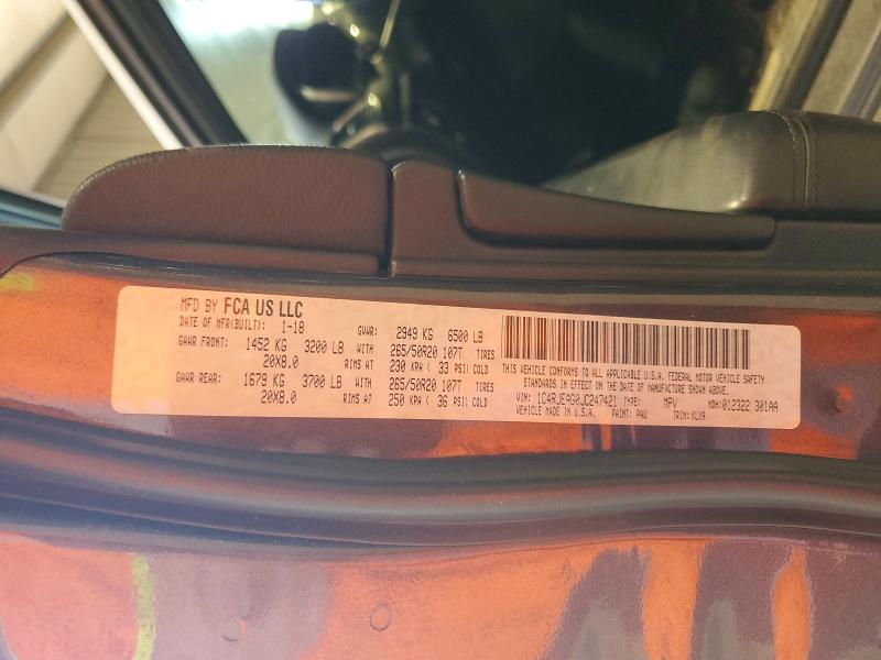 50614936 :رقم المزاد ، 1C4RJEAG0JC247421 vin ، 2018 Jeep Grand Cherokee مزاد بيع