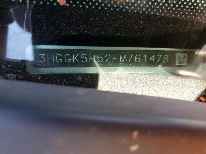 Aukcja sprzedaży 2015 Honda Fit, vin: 3HGGK5H52FM761478, numer aukcji: 50347296