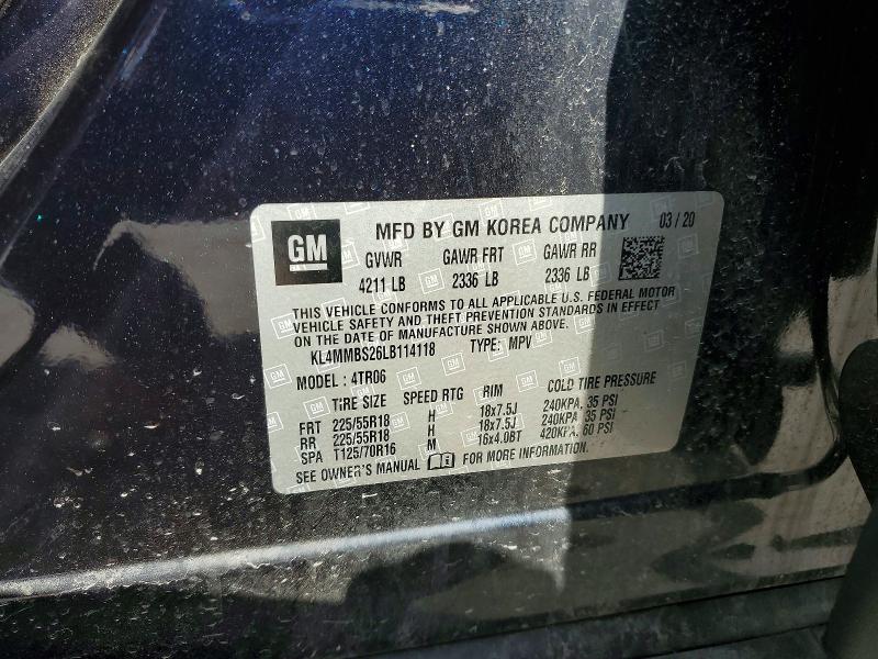 Продаж на аукціоні авто 2020 Buick Encore Gx, vin: KL4MMBS26LB114118, номер лоту: 49129986