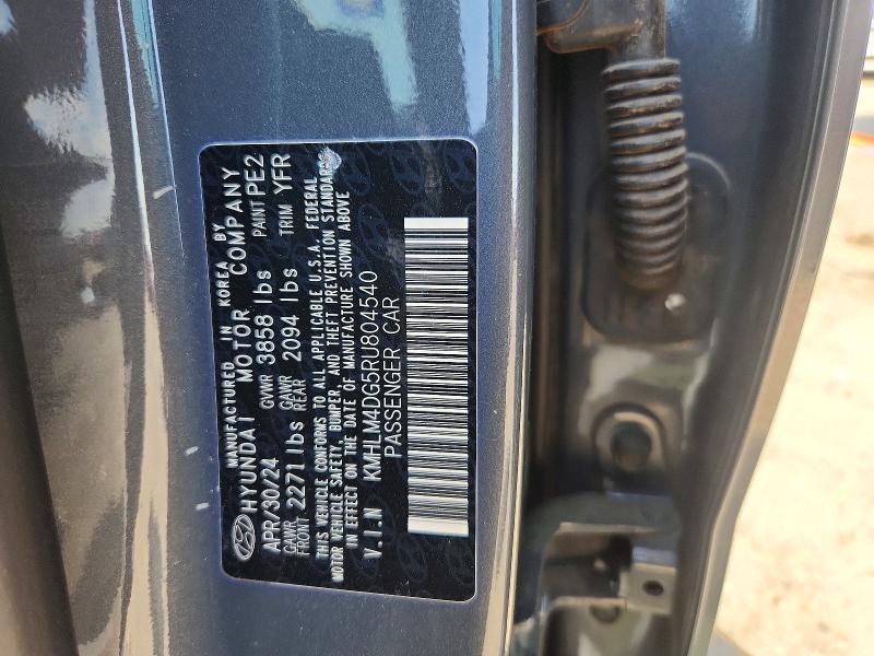 Продаж на аукціоні авто 2024 Hyundai Elantra, vin: KMHLM4DG5RU804540, номер лоту: 48152496