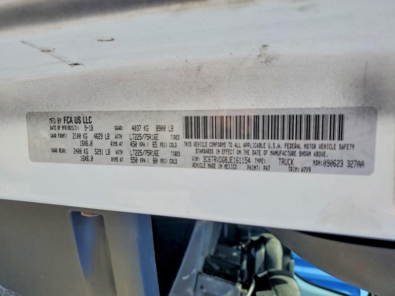 2018 Ram Promaster 2500 მანქანა იყიდება აუქციონზე, vin: 3C6TRVDG8JE161154, აუქციონის ნომერი: 48857136