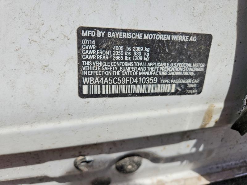 Auction sale of the 2015 Bmw 428, vin: WBA4A5C59FD410359, lot number: 50349936