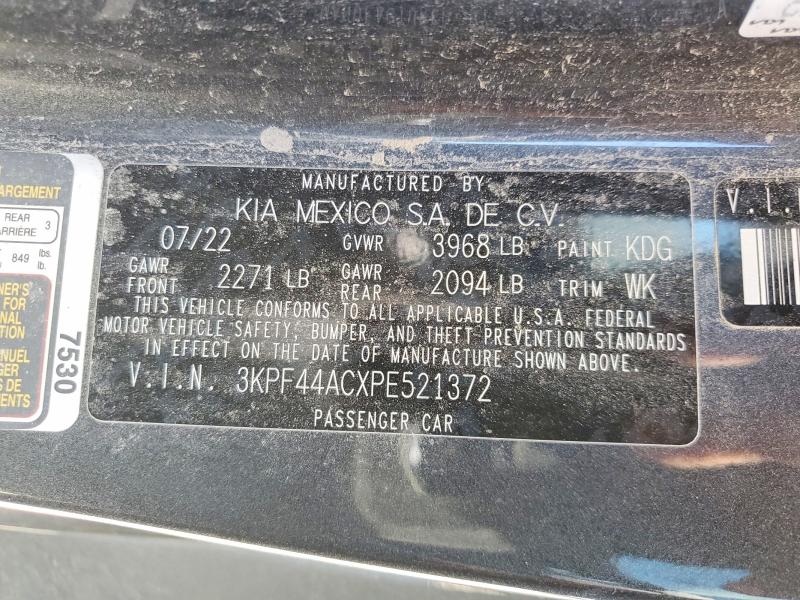 2023 Kia Forte მანქანა იყიდება აუქციონზე, vin: 3KPF44ACXPE521372, აუქციონის ნომერი: 50163486