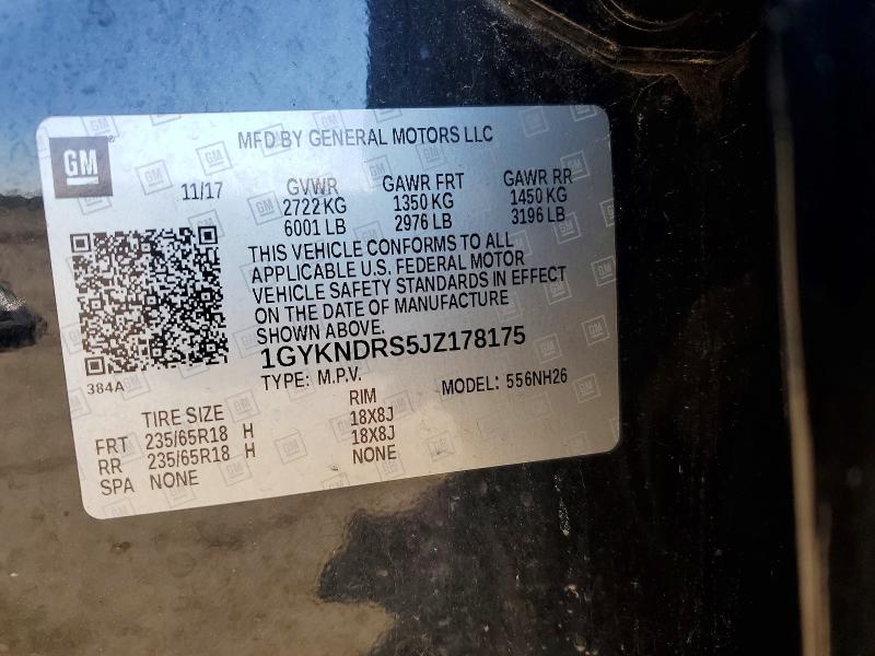 Aukcja sprzedaży 2018 Cadillac Xt5, vin: 1GYKNDRS5JZ178175, numer aukcji: 49053636