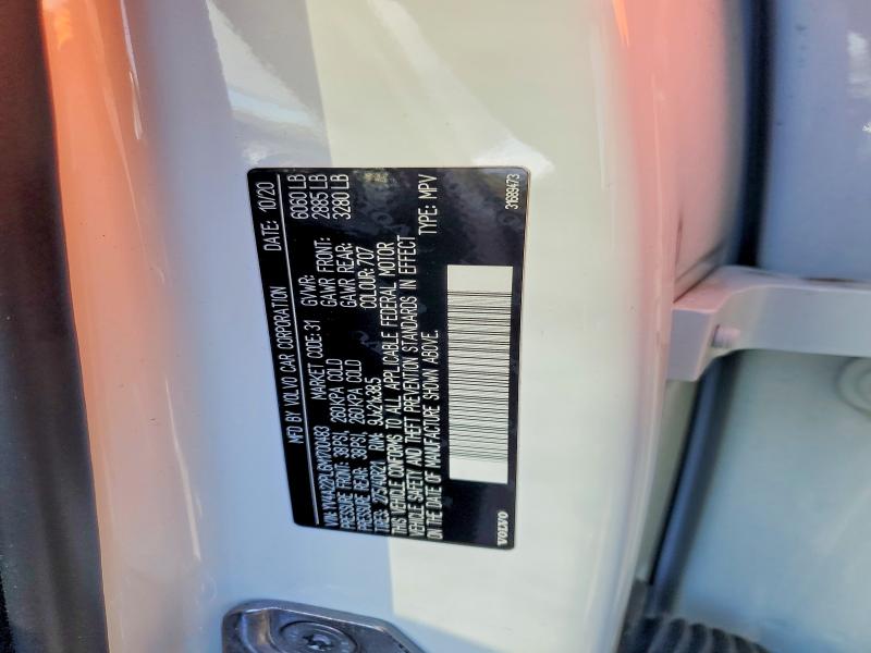 48957736 :رقم المزاد ، YV4A22PL6M1700483 vin ، 2021 Volvo Xc90 مزاد بيع