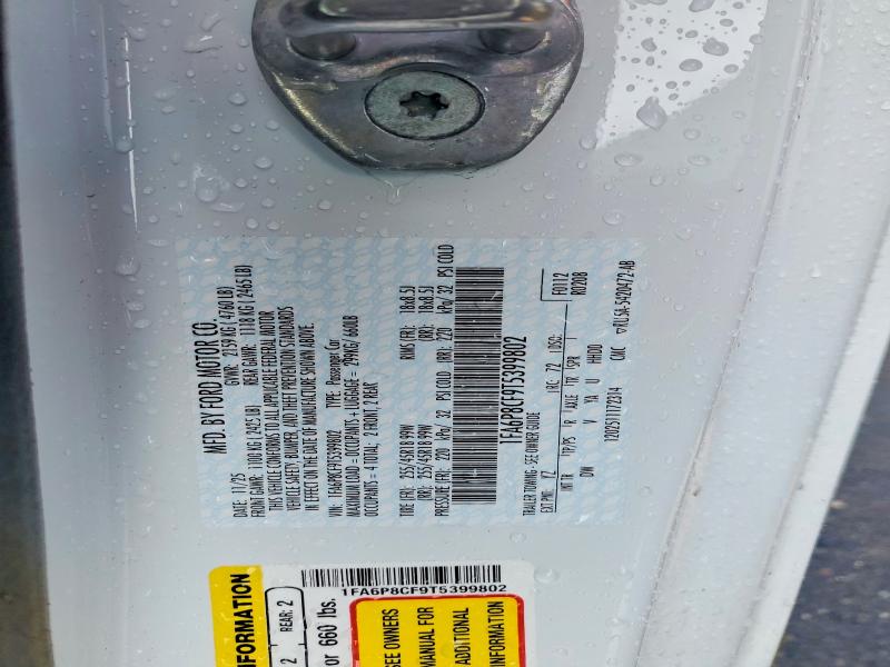 Продаж на аукціоні авто 2026 Ford Mustang, vin: 1FA6P8CF9T5399802, номер лоту: 50612706