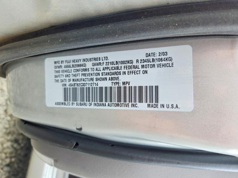 Продаж на аукціоні авто 2003 Subaru Baja, vin: 4S4BT62C337112714, номер лоту: 51026266