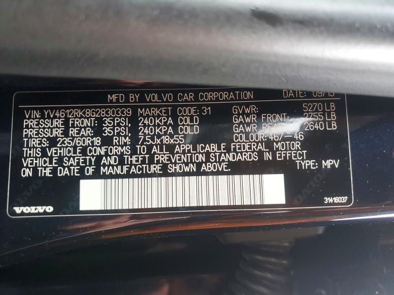 Продажа на аукционе авто 2016 Volvo Xc60, vin: YV4612RK8G2830339, номер лота: 52013276