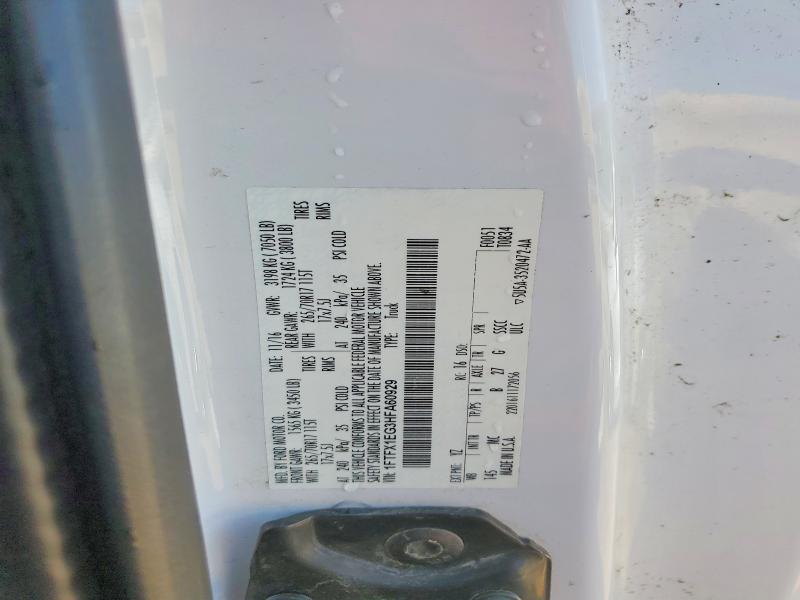54141466 :رقم المزاد ، 1FTFX1EG3HFA60929 vin ، 2017 Ford F150 مزاد بيع