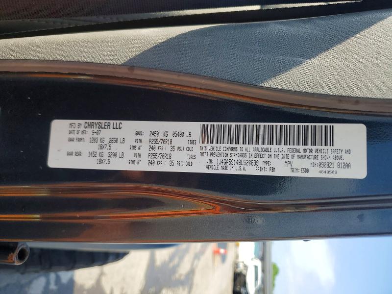 2008 Jeep Wrangler Unlimited მანქანა იყიდება აუქციონზე, vin: 1J4GA59148L520839, აუქციონის ნომერი: 47992596
