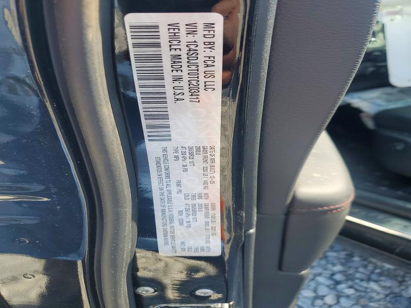 50580566 :رقم المزاد ، 1C4SDJCT0TC203417 vin ، 2026 Dodge Durango مزاد بيع
