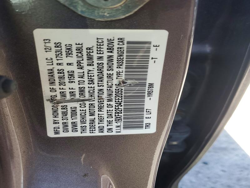 Продажа на аукционе авто 2014 Honda Civic, vin: 19XFB2F54EE205516, номер лота: 51508936