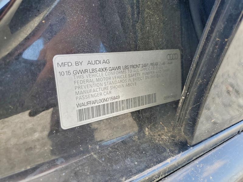 Aukcja sprzedaży 2016 Audi A4, vin: WAUFFAFL0GN015849, numer aukcji: 51657966