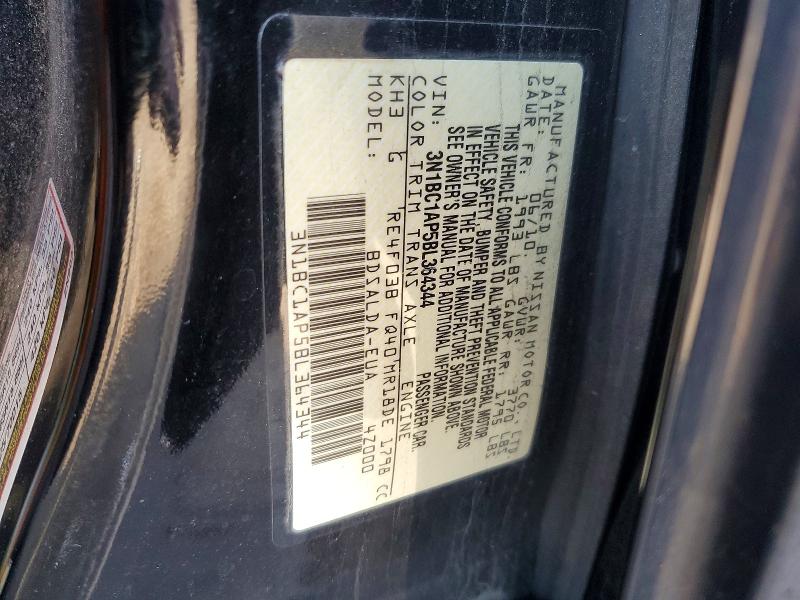 Продаж на аукціоні авто 2011 Nissan Versa, vin: 3N1BC1AP5BL364344, номер лоту: 48872086
