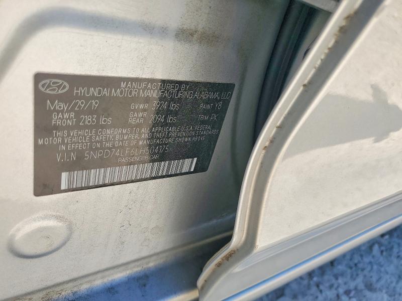 Aukcja sprzedaży 2020 Hyundai Elantra, vin: 5NPD74LF6LH504175, numer aukcji: 49269186