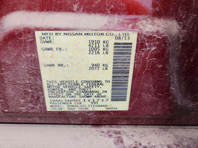 2014 Nissan Altima მანქანა იყიდება აუქციონზე, vin: 1N4AL3AP0EC111717, აუქციონის ნომერი: 49342936