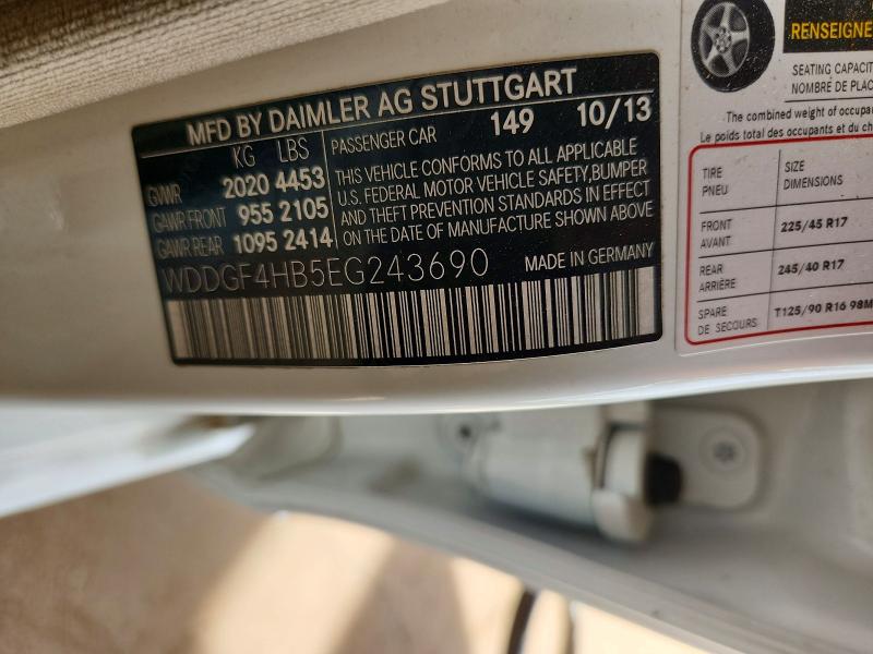 Продаж на аукціоні авто 2014 Mercedes-benz C, vin: WDDGF4HB5EG243690, номер лоту: 50440306