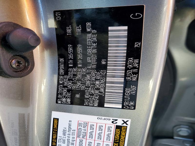 Aukcja sprzedaży 2022 Lexus Gx 460, vin: JTJAM7BX7N5317423, numer aukcji: 48846376