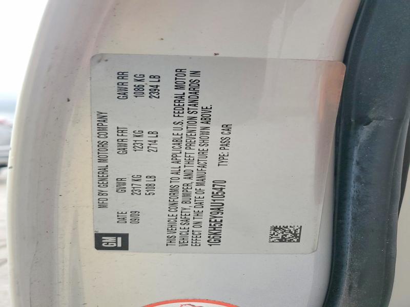 Aukcja sprzedaży 2010 Cadillac Dts, vin: 1G6KH5EY9AU105470, numer aukcji: 50560786