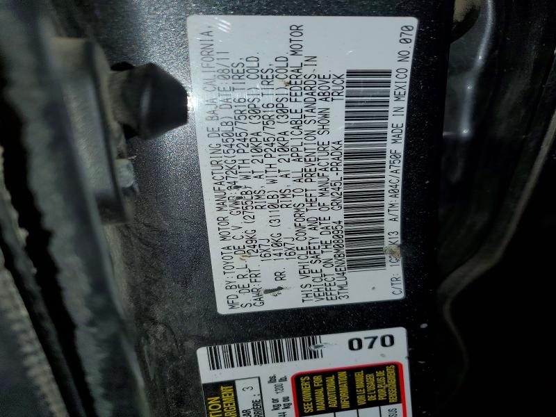 Продаж на аукціоні авто 2011 Toyota Tacoma, vin: 3TMLU4ENXBM080954, номер лоту: 49567516