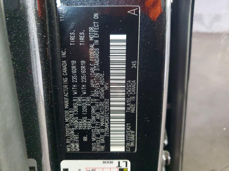 Продаж на аукціоні авто 2026 Lexus Rx 350, vin: 2T2BAMCA9TC129362, номер лоту: 49659106