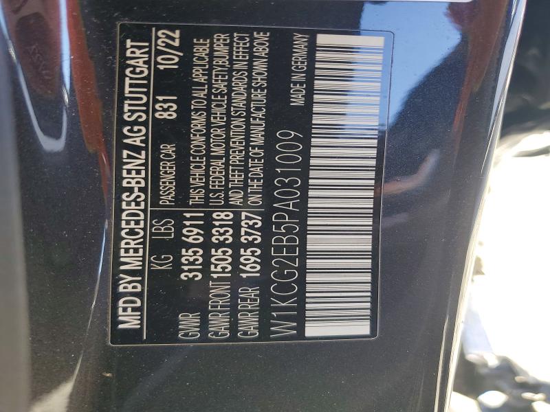 2023 Mercedes-benz Eqs Sedan მანქანა იყიდება აუქციონზე, vin: W1KCG2EB5PA031009, აუქციონის ნომერი: 49293956