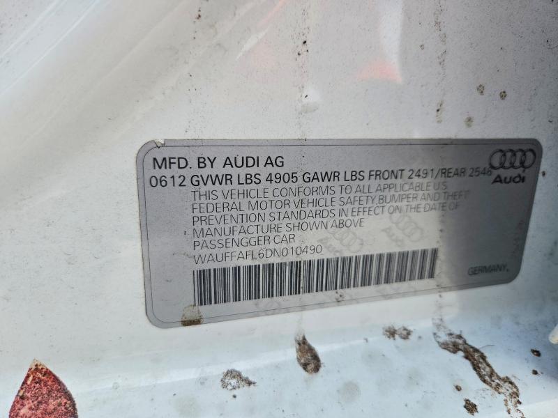 Продажа на аукционе авто 2013 Audi A4, vin: WAUFFAFL6DN010490, номер лота: 49895886
