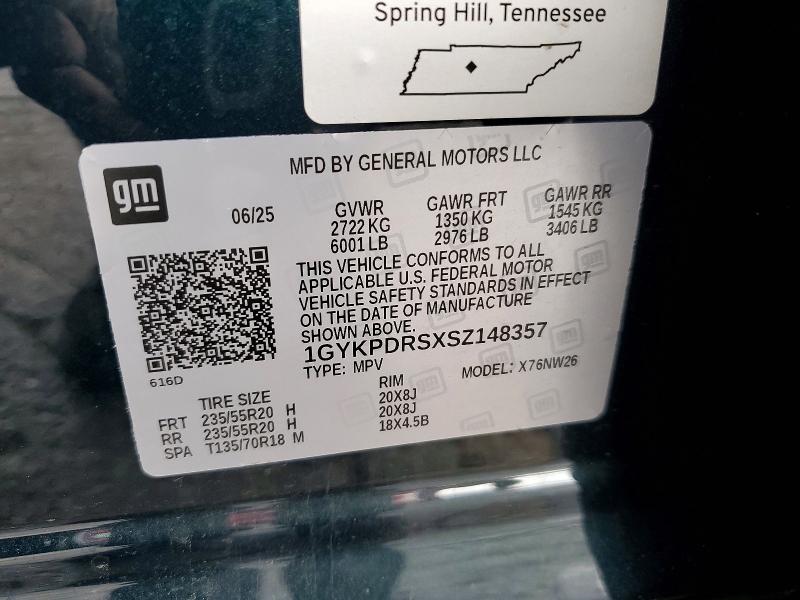 Продажа на аукционе авто 2025 Cadillac Xt6, vin: 1GYKPDRSXSZ148357, номер лота: 49767306
