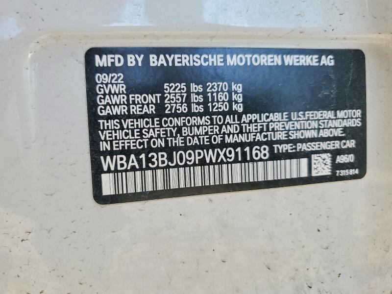 Продажа на аукционе авто 2023 Bmw 530, vin: WBA13BJ09PWX91168, номер лота: 49823396