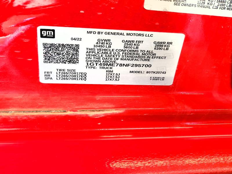 Продажа на аукционе авто 2022 Gmc Sierra, vin: 1GT49ME78NF295700, номер лота: 50104456