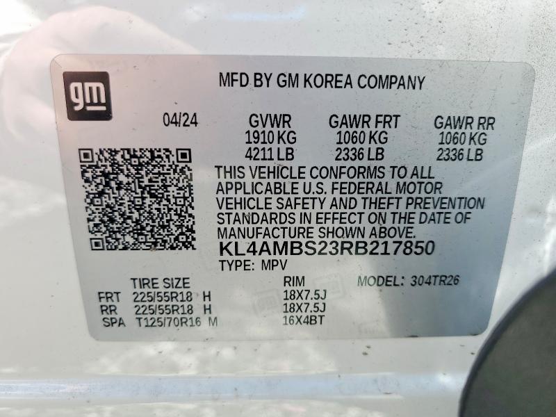 Продаж на аукціоні авто 2024 Buick Encore Gx, vin: KL4AMBS23RB217850, номер лоту: 54927956