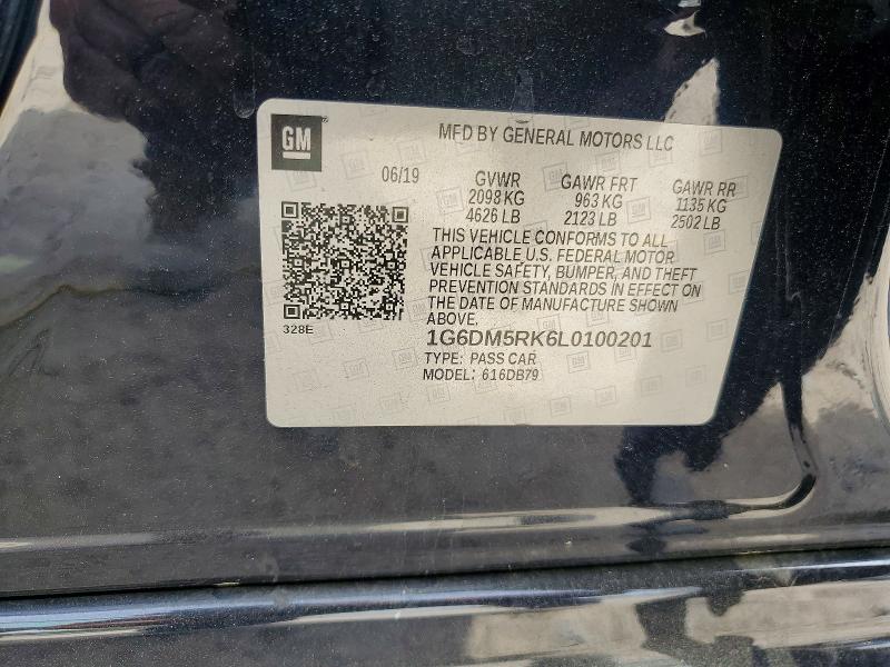49459966 :رقم المزاد ، 1G6DM5RK6L0100201 vin ، 2020 Cadillac Ct5 مزاد بيع