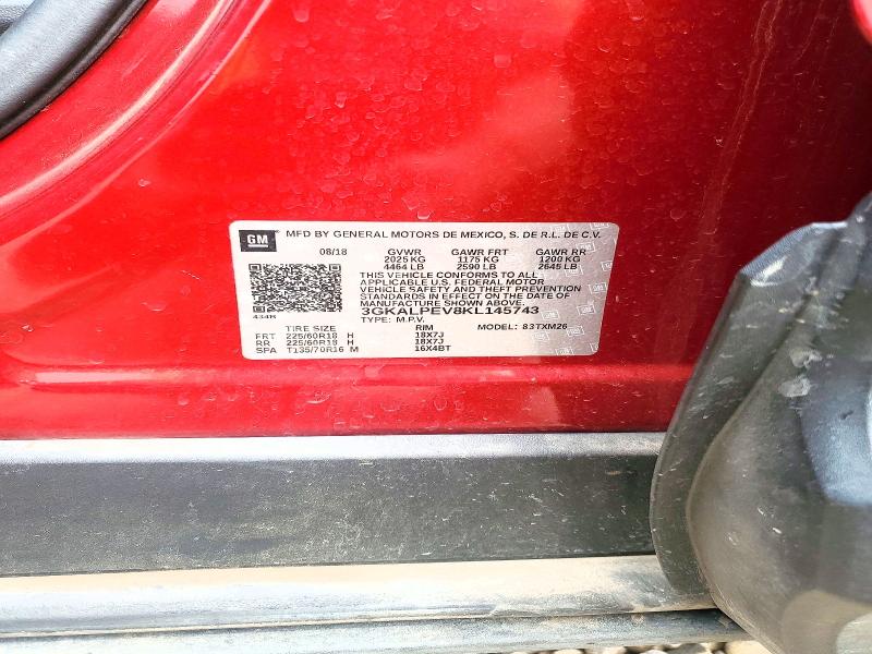 49469276 :رقم المزاد ، 3GKALPEV8KL145743 vin ، 2019 Gmc Terrain مزاد بيع