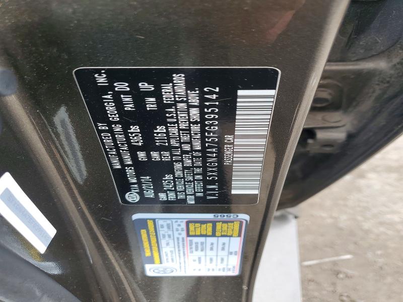 2015 Kia Optima მანქანა იყიდება აუქციონზე, vin: 5XXGN4A75FG395142, აუქციონის ნომერი: 51063306