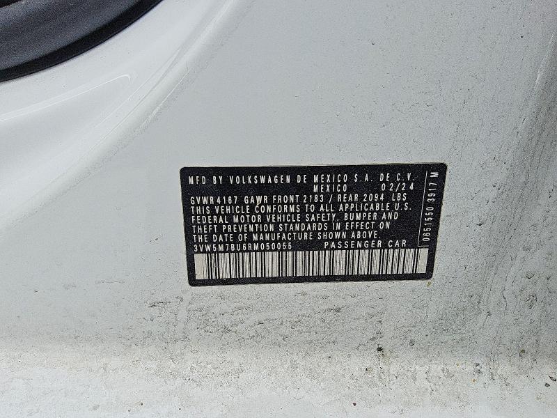 Продаж на аукціоні авто 2024 Volkswagen Jetta, vin: 3VW5M7BU6RM050055, номер лоту: 51616086