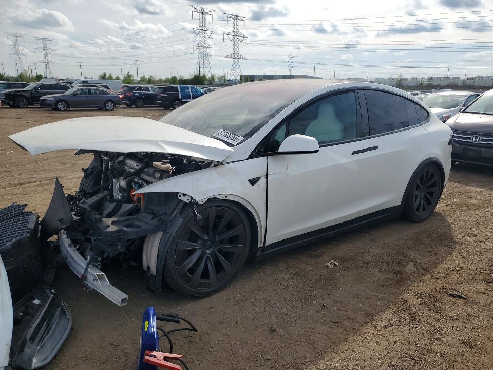 2022 Tesla Model X მანქანა იყიდება აუქციონზე, vin: 7SAXCBE66NF339890, აუქციონის ნომერი: 51100766