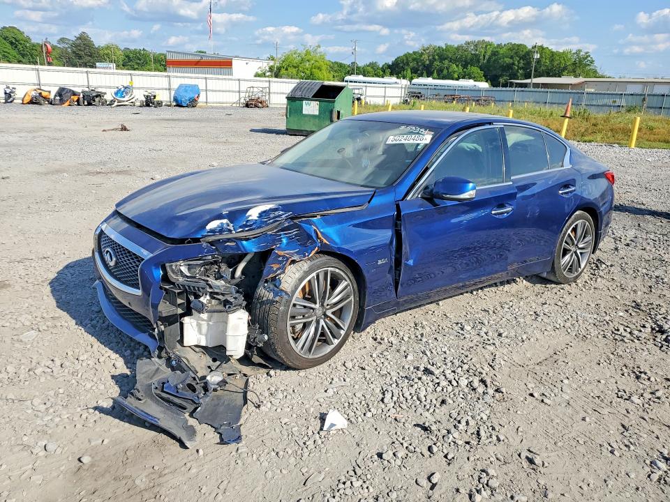 2017 Infiniti Q50 მანქანა იყიდება აუქციონზე, vin: JN1EV7AP4HM735356, აუქციონის ნომერი: 50240486