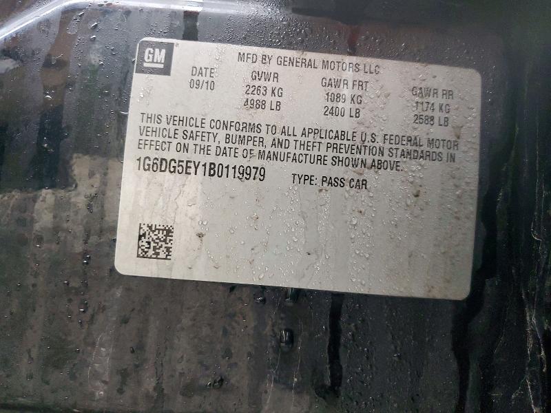 2011 Cadillac Cts მანქანა იყიდება აუქციონზე, vin: 1G6DG5EY1B0119979, აუქციონის ნომერი: 48393326