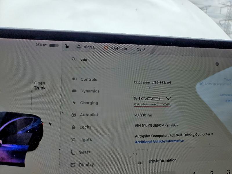 51440426 :رقم المزاد ، 5YJYGDEF0MF239977 vin ، 2021 Tesla Model Y مزاد بيع