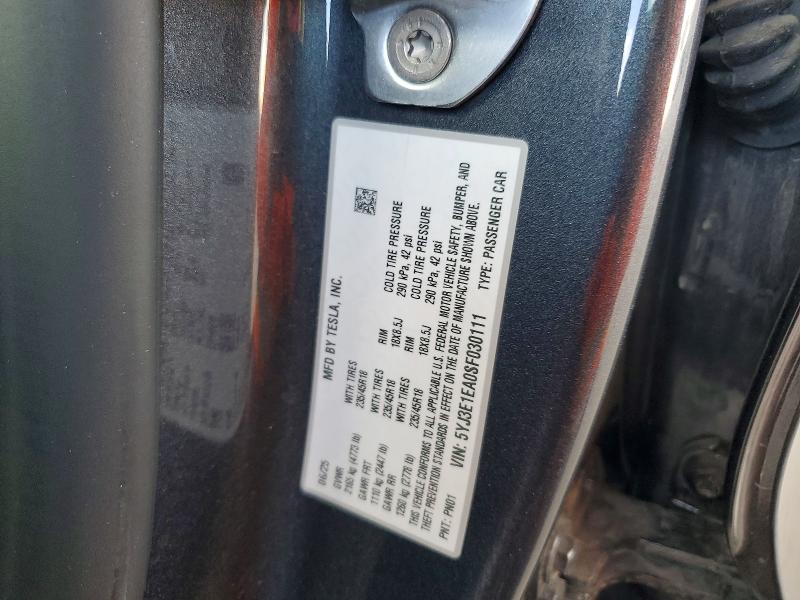 Продажа на аукционе авто 2025 Tesla Model 3, vin: 5YJ3E1EA0SF030111, номер лота: 51061786