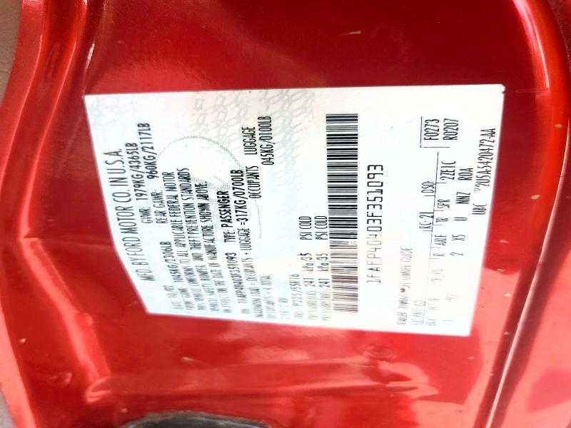 Aukcja sprzedaży 2003 Ford Mustang, vin: 1FAFP40403F351093, numer aukcji: 51667346