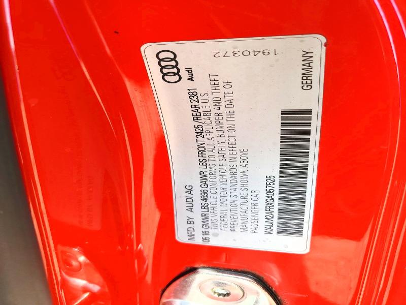 Продаж на аукціоні авто 2016 Audi A5, vin: WAUM2AFRXGA057525, номер лоту: 51134846