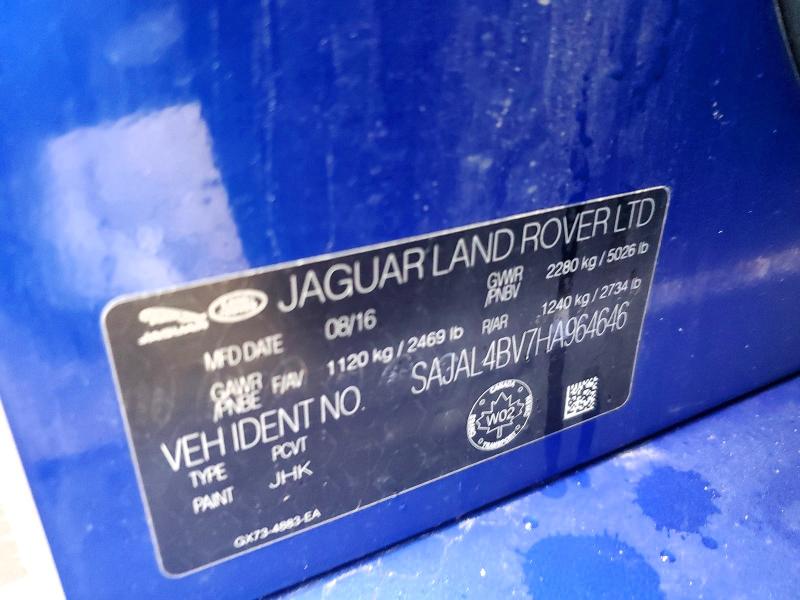 48222456 :رقم المزاد ، SAJAL4BV7HA964646 vin ، 2017 Jaguar Xe مزاد بيع