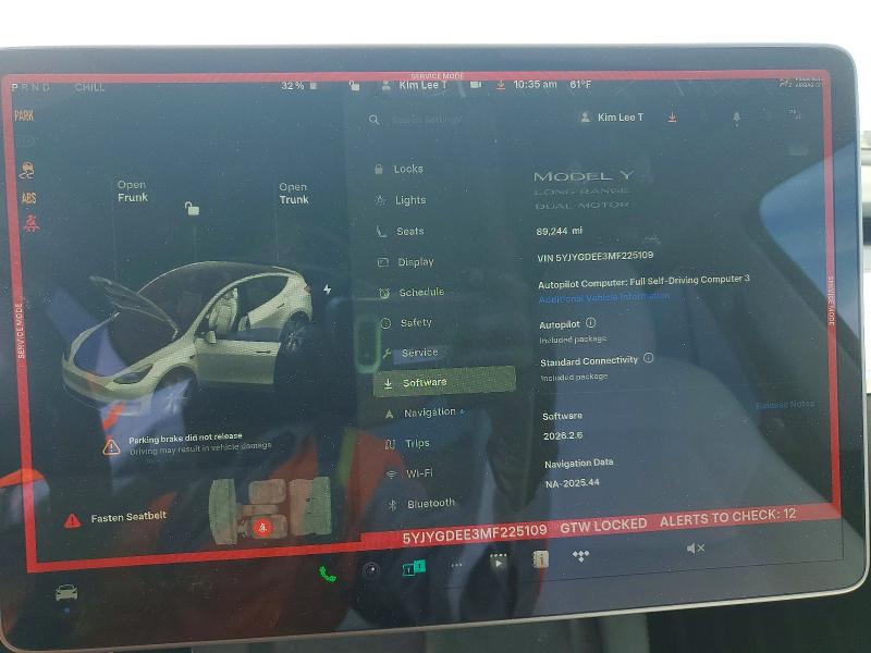 Продаж на аукціоні авто 2021 Tesla Model Y, vin: 5YJYGDEE3MF225109, номер лоту: 49823106