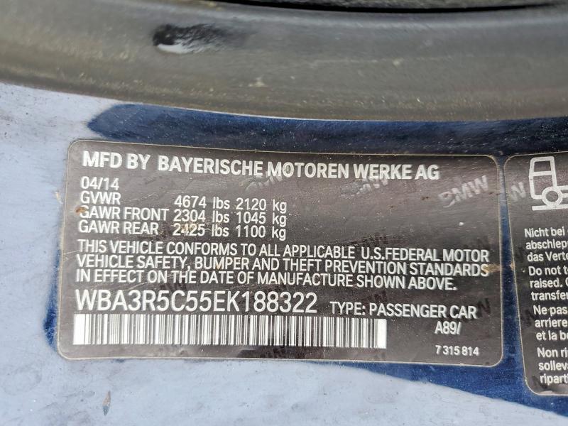 Aukcja sprzedaży 2014 Bmw 435, vin: WBA3R5C55EK188322, numer aukcji: 50790076