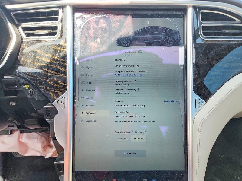 Продаж на аукціоні авто 2016 Tesla Model S, vin: 5YJSA1E12GF151575, номер лоту: 49666556