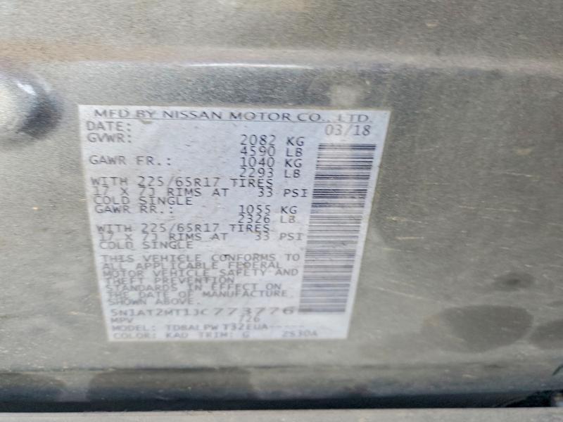 Aukcja sprzedaży 2018 Nissan Rogue, vin: 5N1AT2MT1JC773776, numer aukcji: 50896136