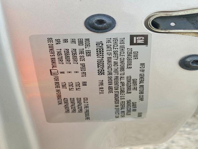 Aukcja sprzedaży 2006 Cadillac Srx, vin: 1GYEE637160221595, numer aukcji: 51033906